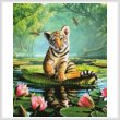 cross stitch pattern Tiger Lily (Crop)