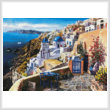 cross stitch pattern View of Santorini