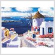 cross stitch pattern Windmill at Santorini