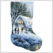 cross stitch pattern Winter Frolic Stocking (Right)