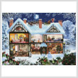 cross stitch pattern Winter House (Large)