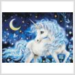 cross stitch pattern Blue Fantasy (Large)