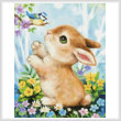 cross stitch pattern Bunny and Bird