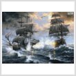cross stitch pattern Battle on the High Seas