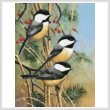 cross stitch pattern Chickadees