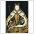 cross stitch pattern Coronation of Queen Elizabeth 1