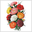 cross stitch pattern Carnations 3