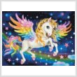 cross stitch pattern Cute Rainbow Pegasus (Large)