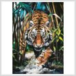 cross stitch pattern Dangerous Tiger