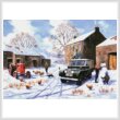 cross stitch pattern Farm in Winter (Large)