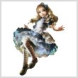 cross stitch pattern Floating Alice (No Background)