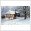 cross stitch pattern Homecoming Train