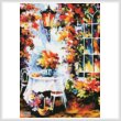 cross stitch pattern In the Garden Painting (Crop)