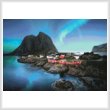 cross stitch pattern Lofoten Norway