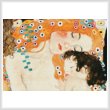 cross stitch pattern Mother and Child Painting (Crop)