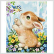 cross stitch pattern Mini Bunny and Bird