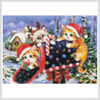 cross stitch pattern Mini Christmas Mailbox