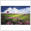 cross stitch pattern Meadow in the Alps