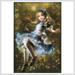 cross stitch pattern Mini Floating Alice