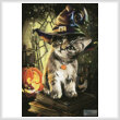 cross stitch pattern Mini Magic Cat