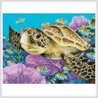 cross stitch pattern Mini Young Green Sea Turtle