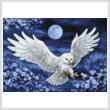 cross stitch pattern Mini White Owl