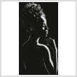 cross stitch pattern Silhouette of Woman