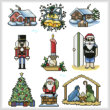 cross stitch pattern SewLittleStitchesChristmasCollection3Lrg