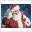 cross stitch pattern Santa Wink
