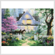 cross stitch pattern Victorian Evening
