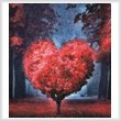 cross stitch pattern Valentine Heart Tree (Crop)