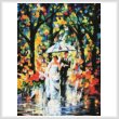 cross stitch pattern Wedding under the Rain