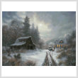 cross stitch pattern Winter Homeplace