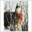 cross stitch pattern Christmas Llama