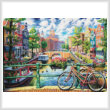 cross stitch pattern Amsterdam Canal (Large)