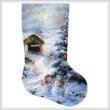 cross stitch pattern Country Shopping Stocking (Right 2)