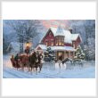 cross stitch pattern Dashing through the Snow