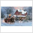 cross stitch pattern Dashing through the Snow (Large)