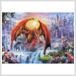 cross stitch pattern Kingdom with Dragons (Large)
