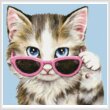 cross stitch pattern Mini Cat 81