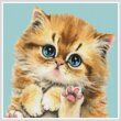cross stitch pattern Mini Cat 114
