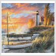 cross stitch pattern Point Betsie Lighthouse (Crop)