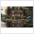 cross stitch pattern Peace River Cabin (Large)