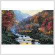 cross stitch pattern Smoky Mountain Train (Large)