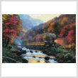 cross stitch pattern Smoky Mountain Train
