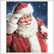 cross stitch pattern Santa Wink (Crop 2)