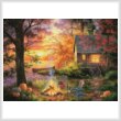 cross stitch pattern Sunset Serenity (Large)