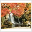 cross stitch pattern Autumn Waterfall (Large Crop)