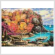 cross stitch pattern A Beautiful Day at Cinque Terre (Large)