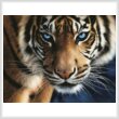 cross stitch pattern Blue Eyed Tiger (Large)